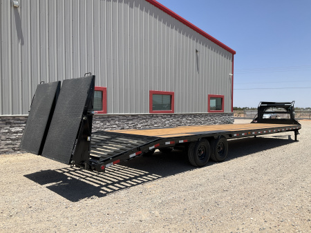 New 2026 PJ 102"x36' GN Low-Pro Flatbed w/ Singles - LX