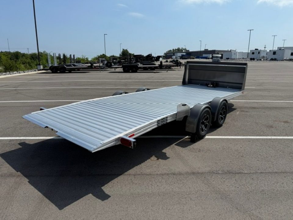 New Timpte Motorsports 720 EZ Load Aluminum 20' Car Hauler Trailer: 7K GVWR, Winch, Rock Guard, Solar, Spare