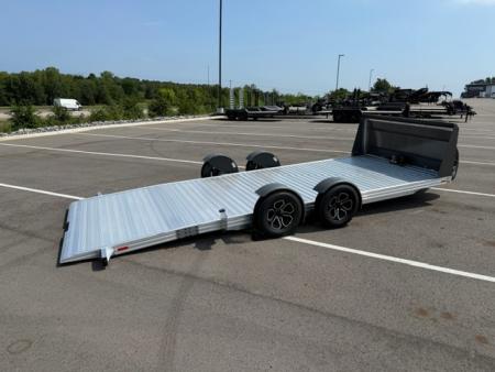 New Timpte Motorsports 720 EZ Load Aluminum 20' Car Hauler Trailer: 7K GVWR, Winch, Rock Guard, Solar, Spare