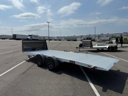 New Timpte Motorsports 720 EZ Load Aluminum 20' Car Hauler Trailer: 7K GVWR, Winch, Rock Guard, Solar, Spare