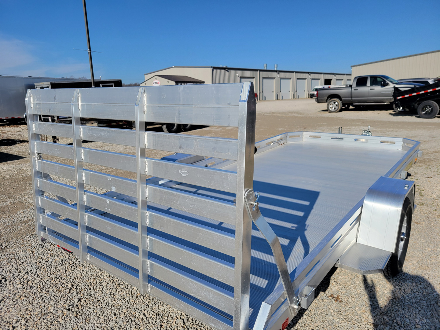 New 2026 Aluma 7814 Single Axle Straight Tailgate Utility Trailer