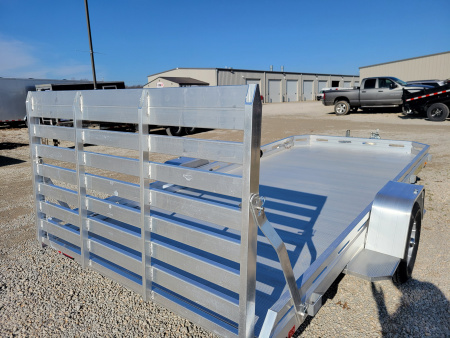 New 2026 Aluma 7814 Single Axle Straight Tailgate Utility Trailer