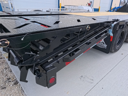 New 2026 Iron Bull 102 x 25 (20 +5) FLG Gooseneck Deckover with 23,900 lb. GVWR, Engineered Neck and Matching Spare
