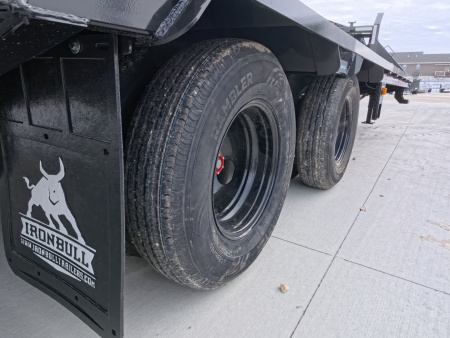 New 2026 Iron Bull 102 x 25 (20 +5) FLG Gooseneck Deckover with 23,900 lb. GVWR, Engineered Neck and Matching Spare