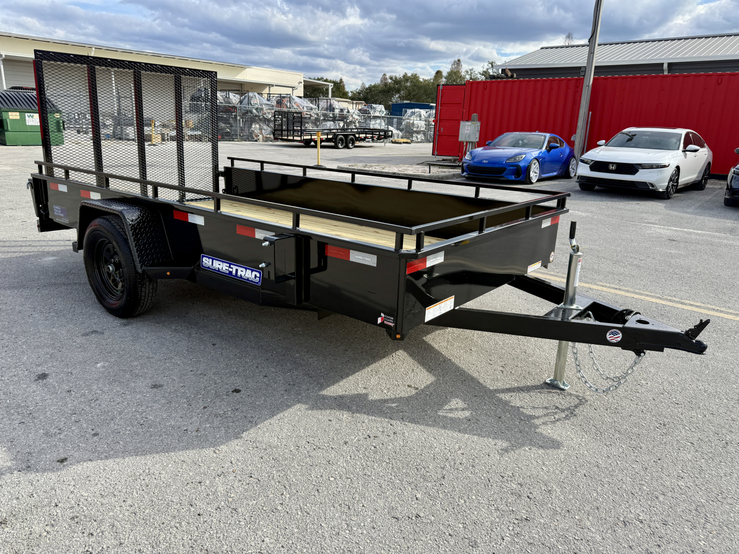 New 2026 Sure-Trac 6x12 Steel High Side 3K Utility Trailer