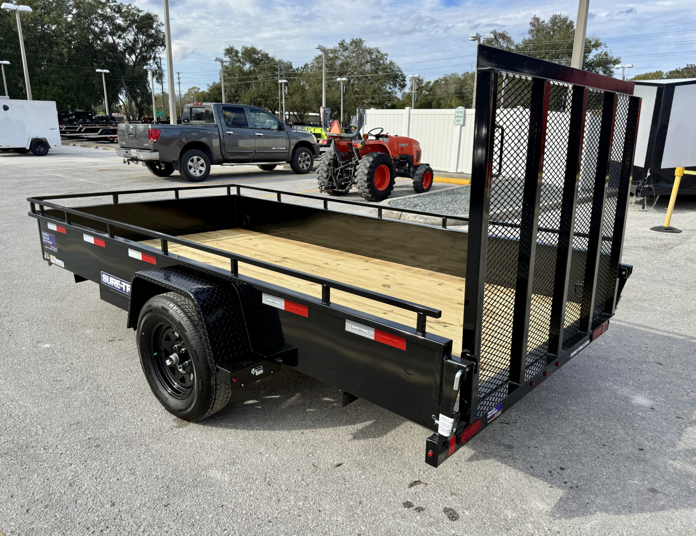 New 2026 Sure-Trac 6x12 Steel High Side 3K Utility Trailer