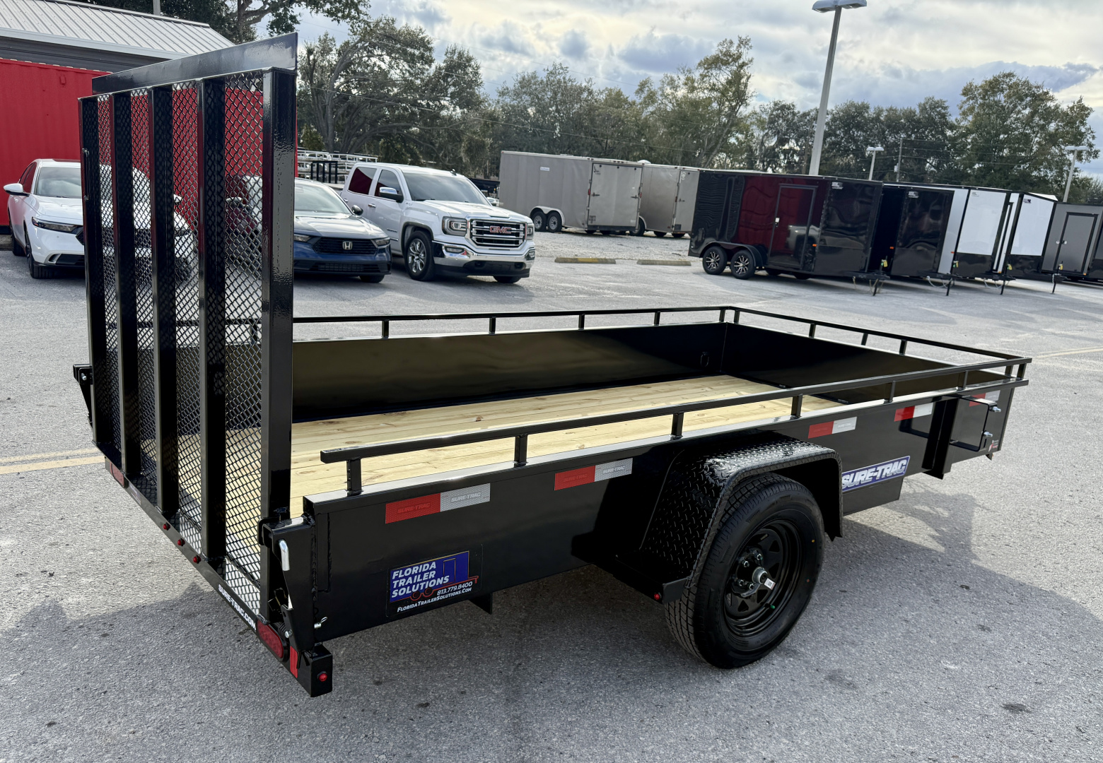 New 2026 Sure-Trac 6x12 Steel High Side 3K Utility Trailer