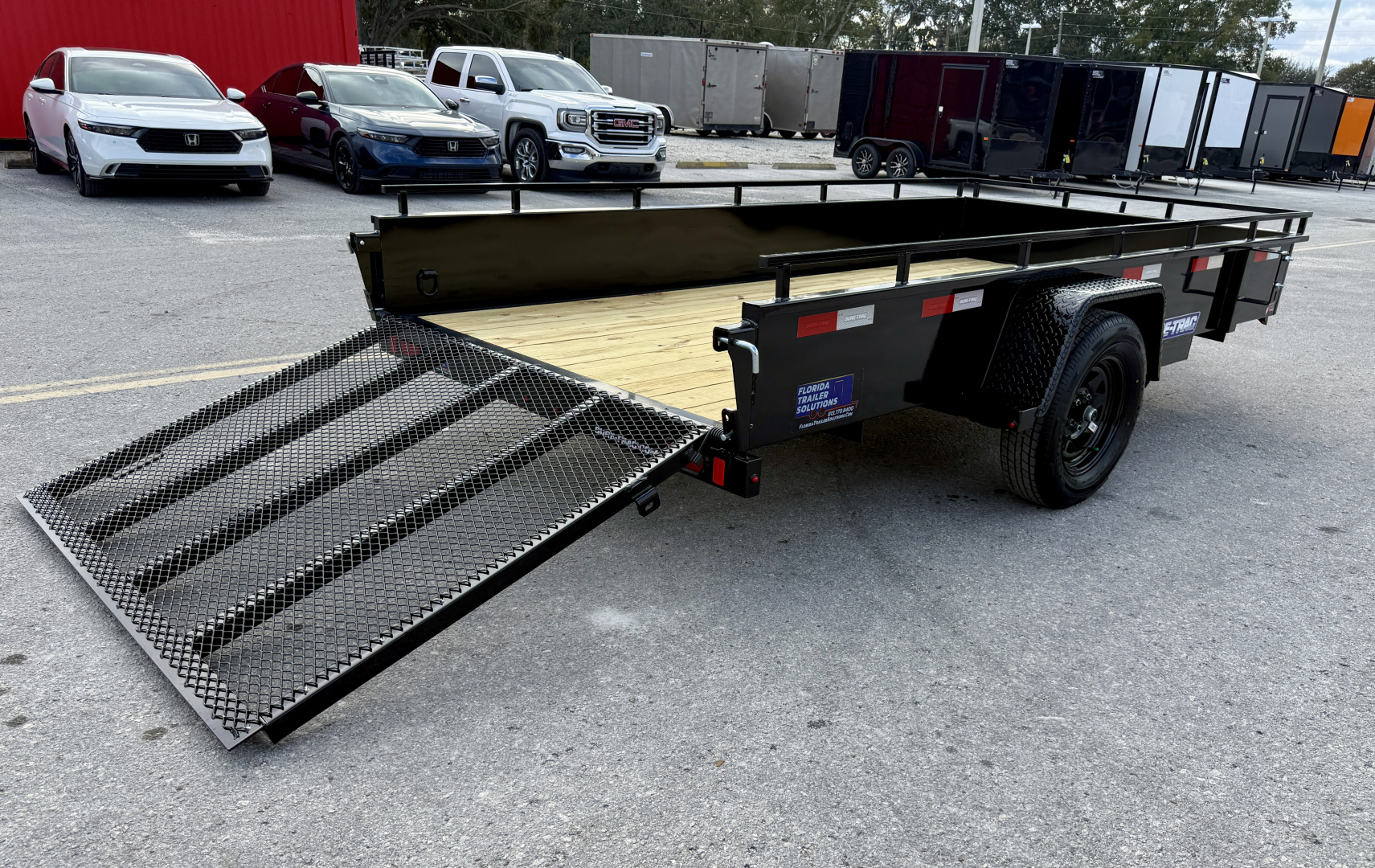 New 2026 Sure-Trac 6x12 Steel High Side 3K Utility Trailer