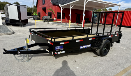 New 2026 Sure-Trac 6x12 Steel High Side 3K Utility Trailer