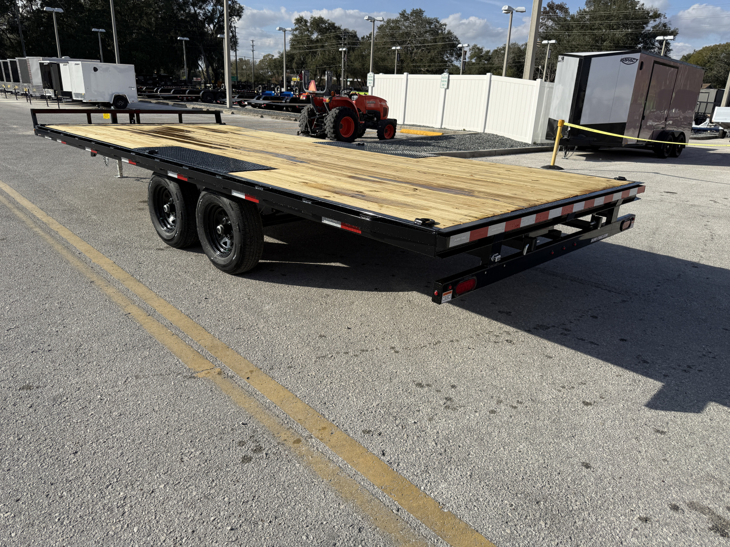 New 2026 Sure-Trac 8.5x20 LP Flatbed 10K Deckover Trailer