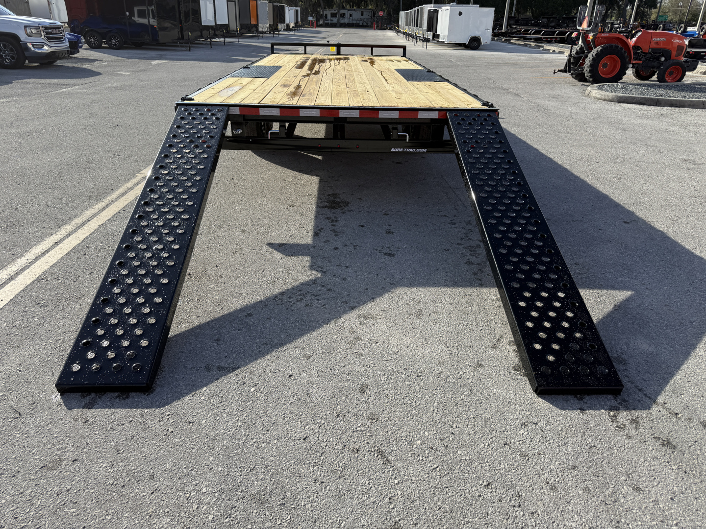 New 2026 Sure-Trac 8.5x20 LP Flatbed 10K Deckover Trailer