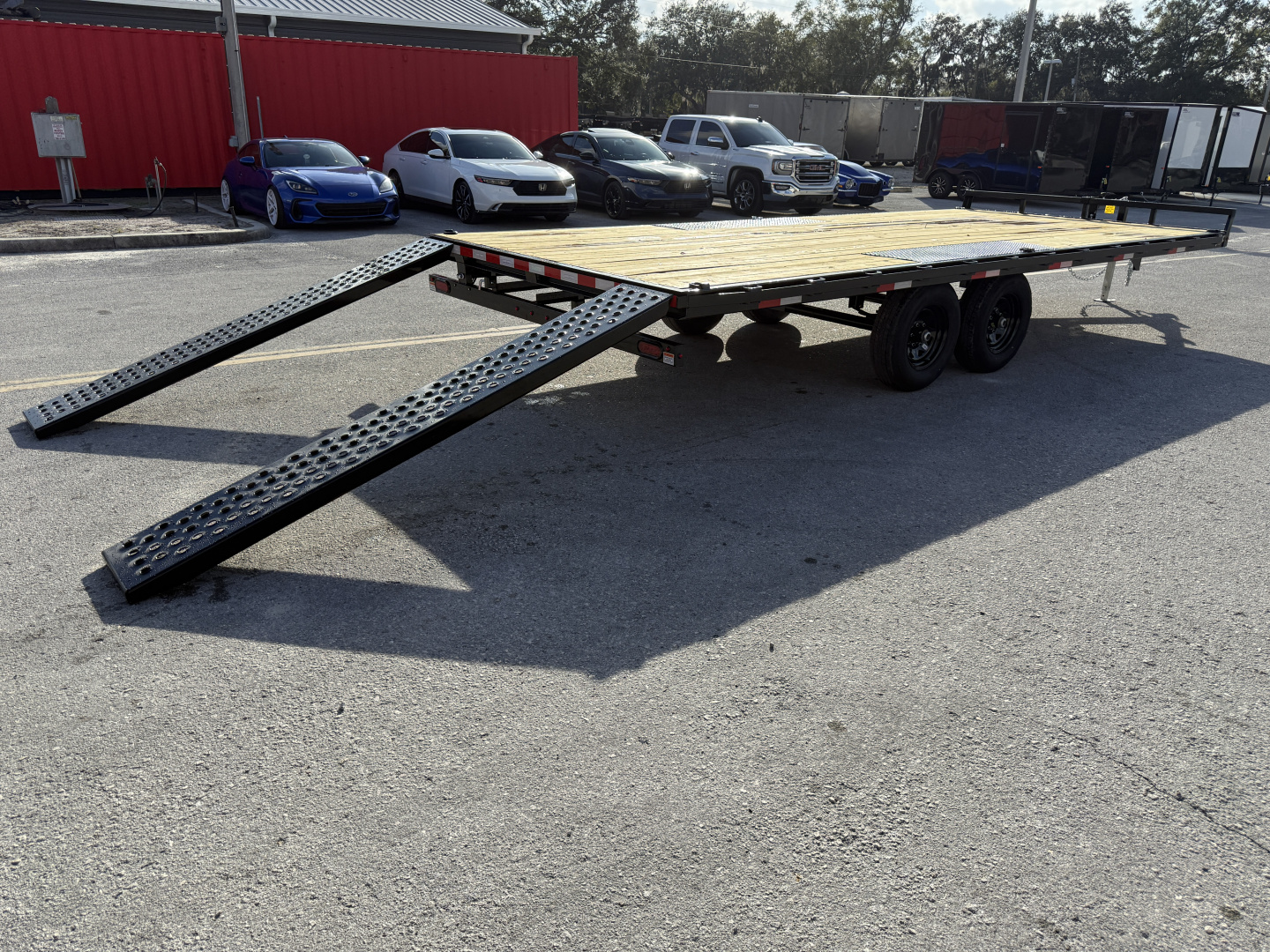 New 2026 Sure-Trac 8.5x20 LP Flatbed 10K Deckover Trailer