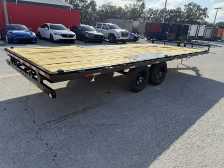 New 2026 Sure-Trac 8.5x20 LP Flatbed 10K Deckover Trailer