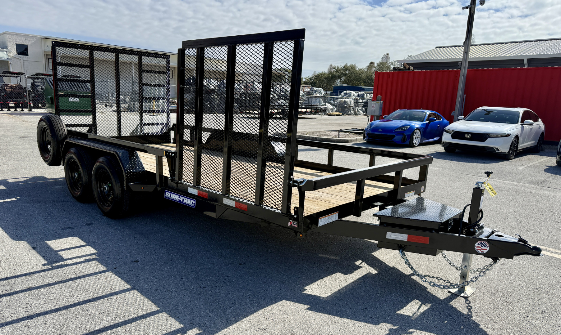 New 2026 Sure-Trac 7x16 Tube Top 10K Utility Trailer