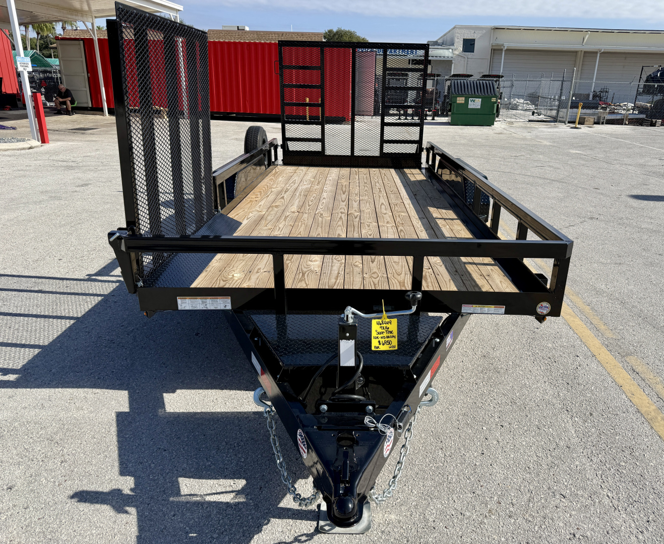 New 2026 Sure-Trac 7x16 Tube Top 10K Utility Trailer
