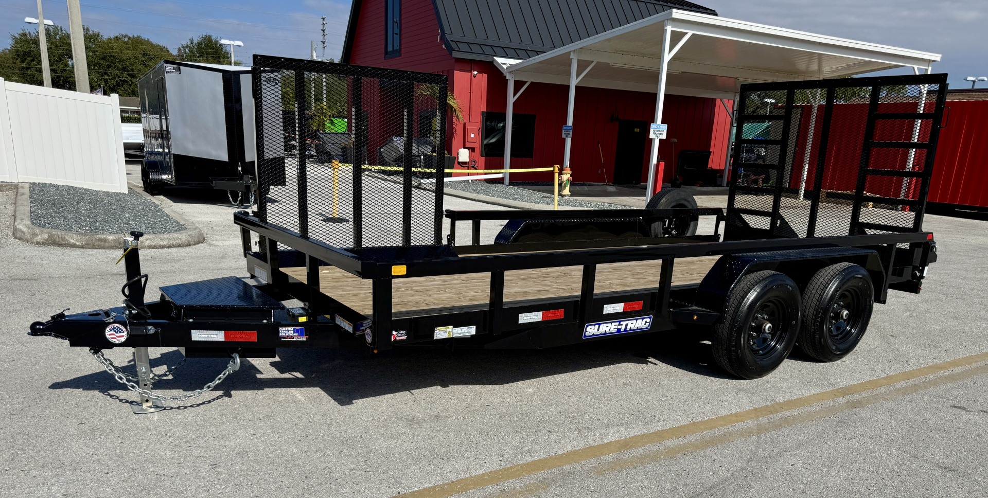 New 2026 Sure-Trac 7x16 Tube Top 10K Utility Trailer