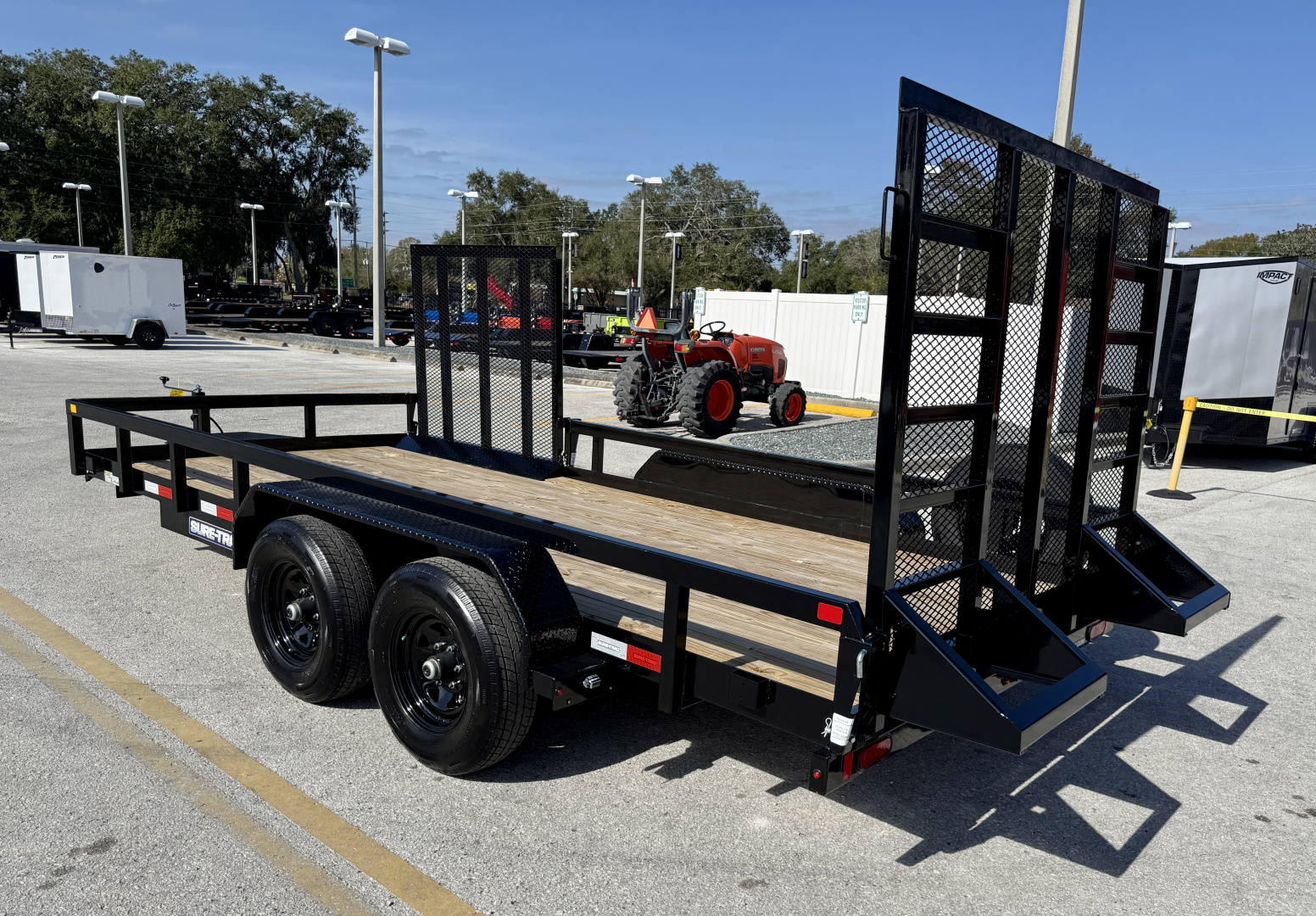 New 2026 Sure-Trac 7x16 Tube Top 10K Utility Trailer