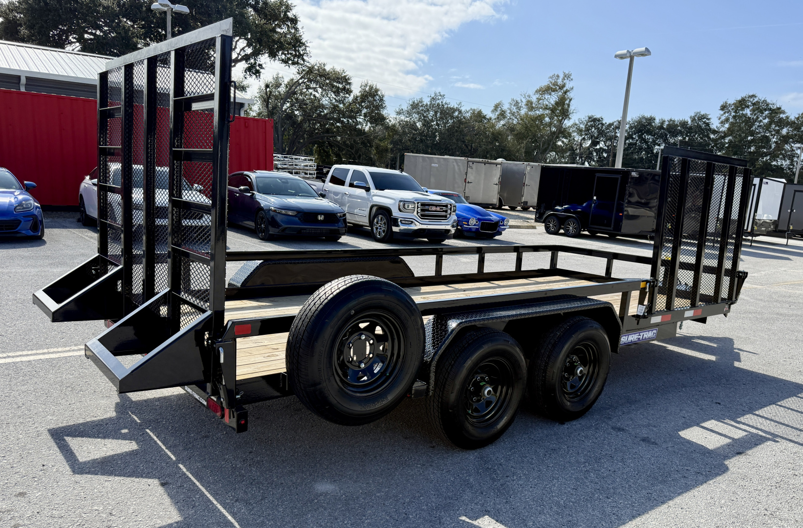 New 2026 Sure-Trac 7x16 Tube Top 10K Utility Trailer