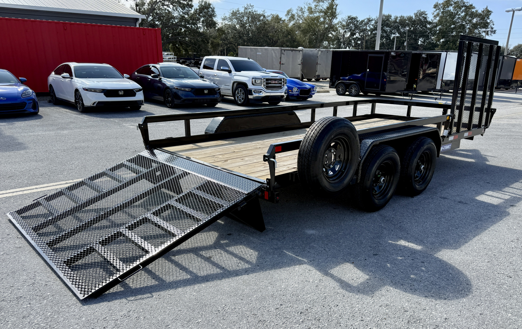 New 2026 Sure-Trac 7x16 Tube Top 10K Utility Trailer