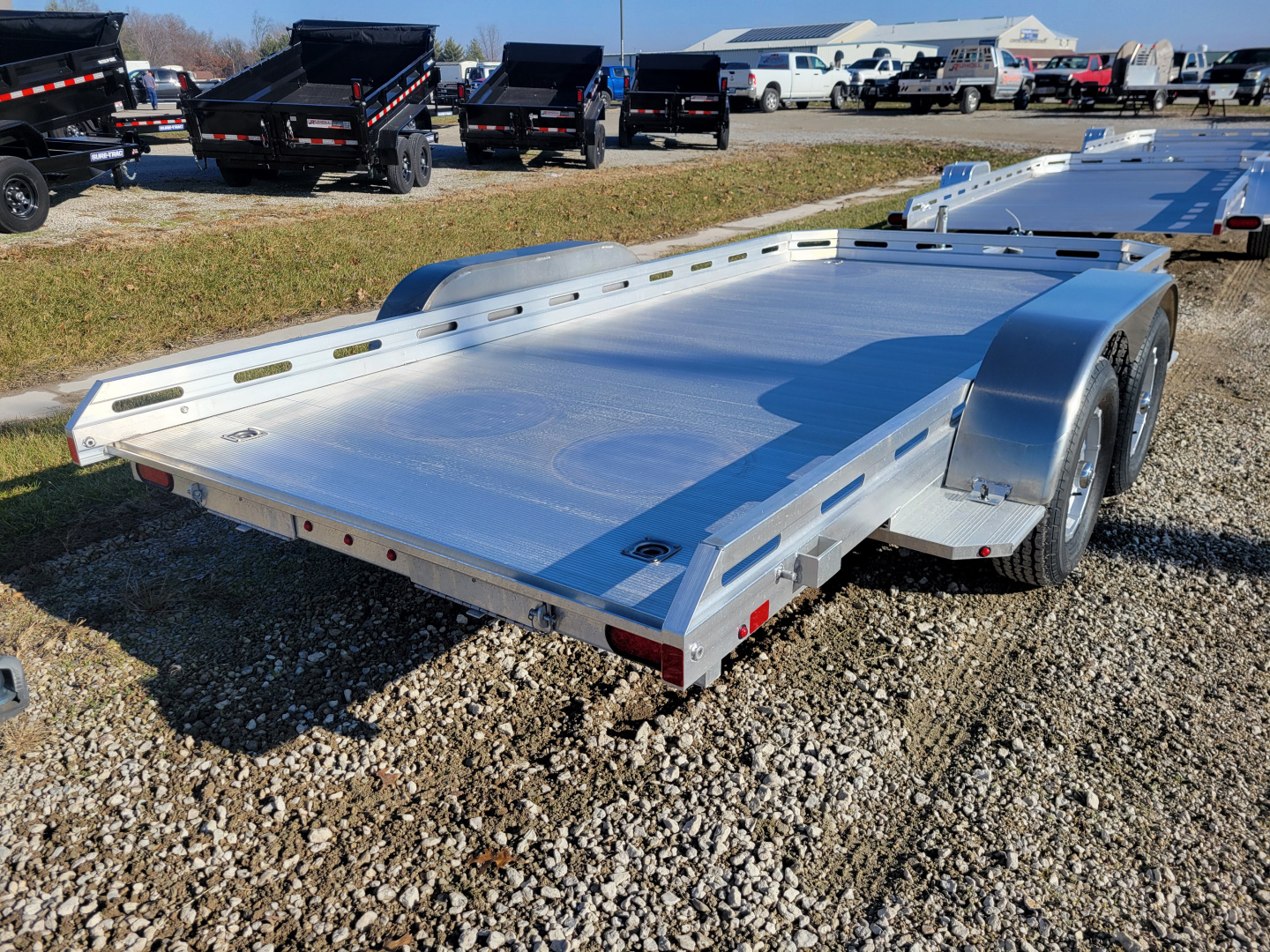 New 2026 Aluma 7814 Tandem Axle Electric Brakes Utility Trailer