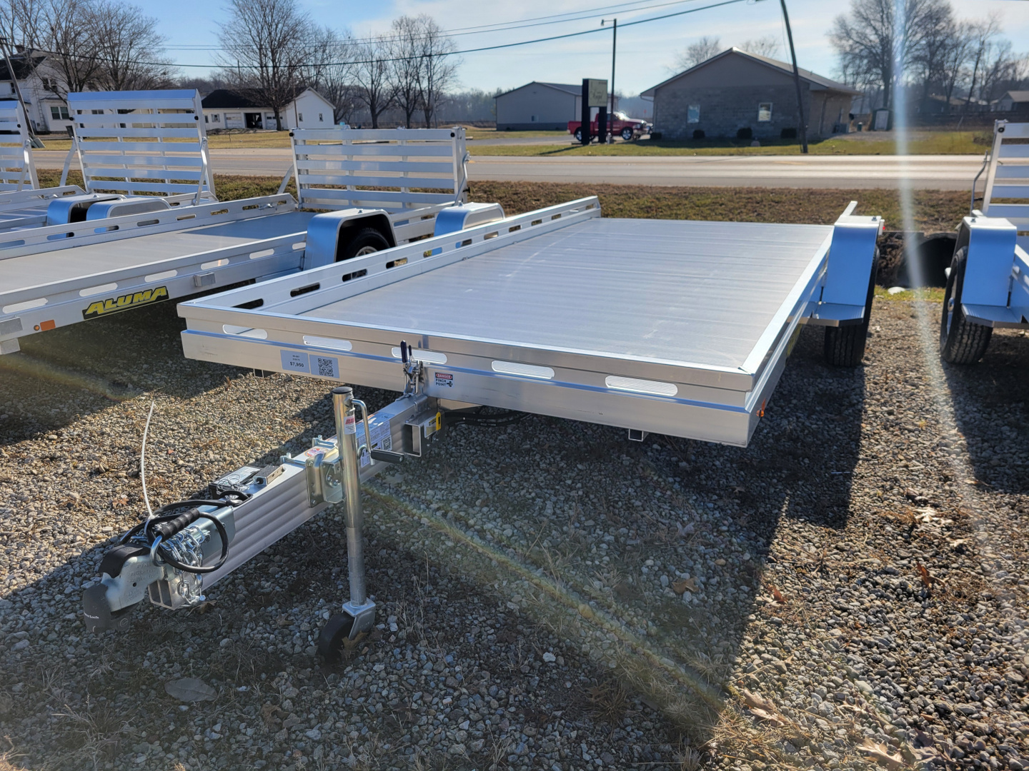 New 2027 Aluma 8015 Tilt Single Axle Electric Brakes Trailer