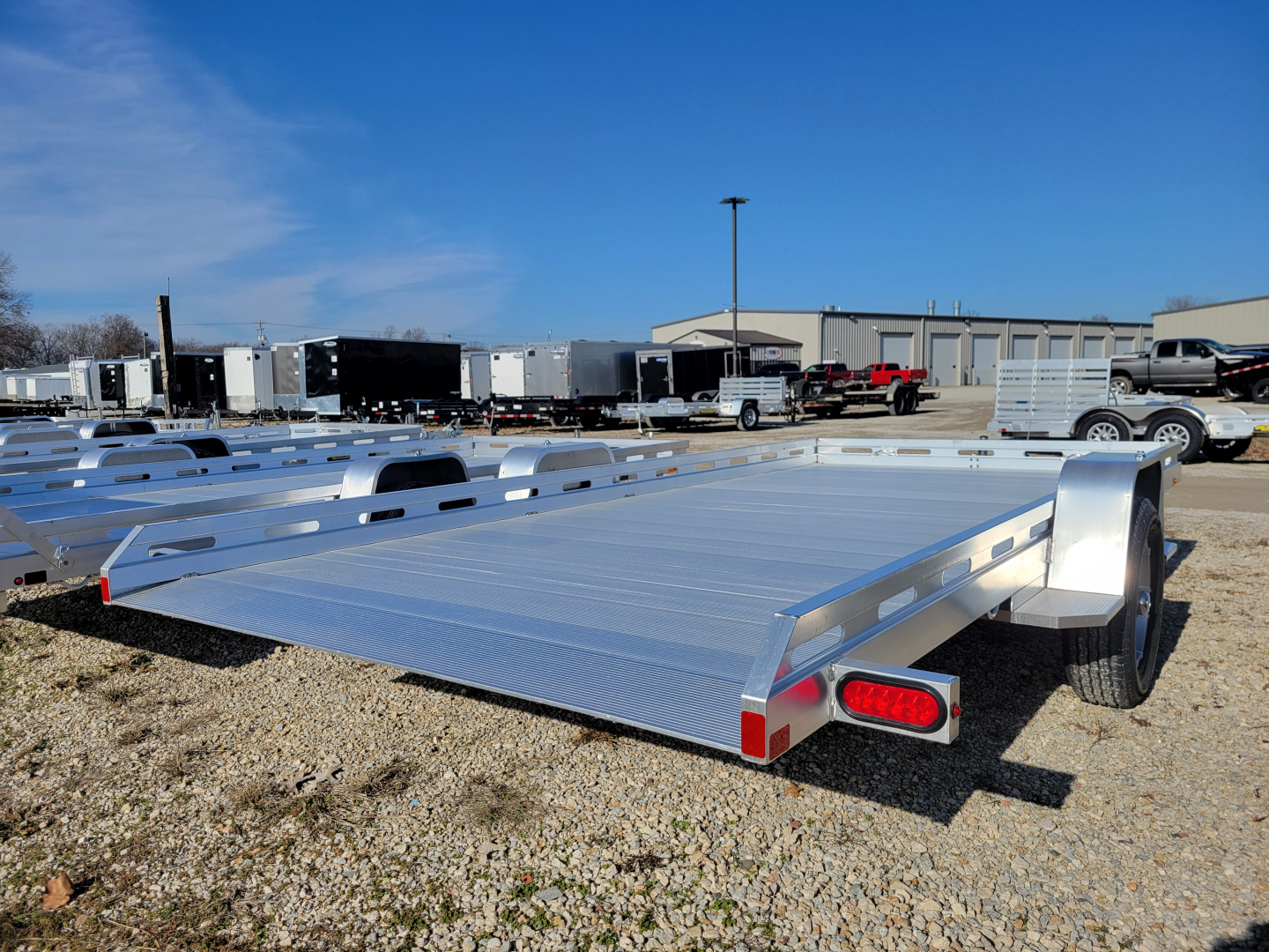 New 2027 Aluma 8015 Tilt Single Axle Electric Brakes Trailer