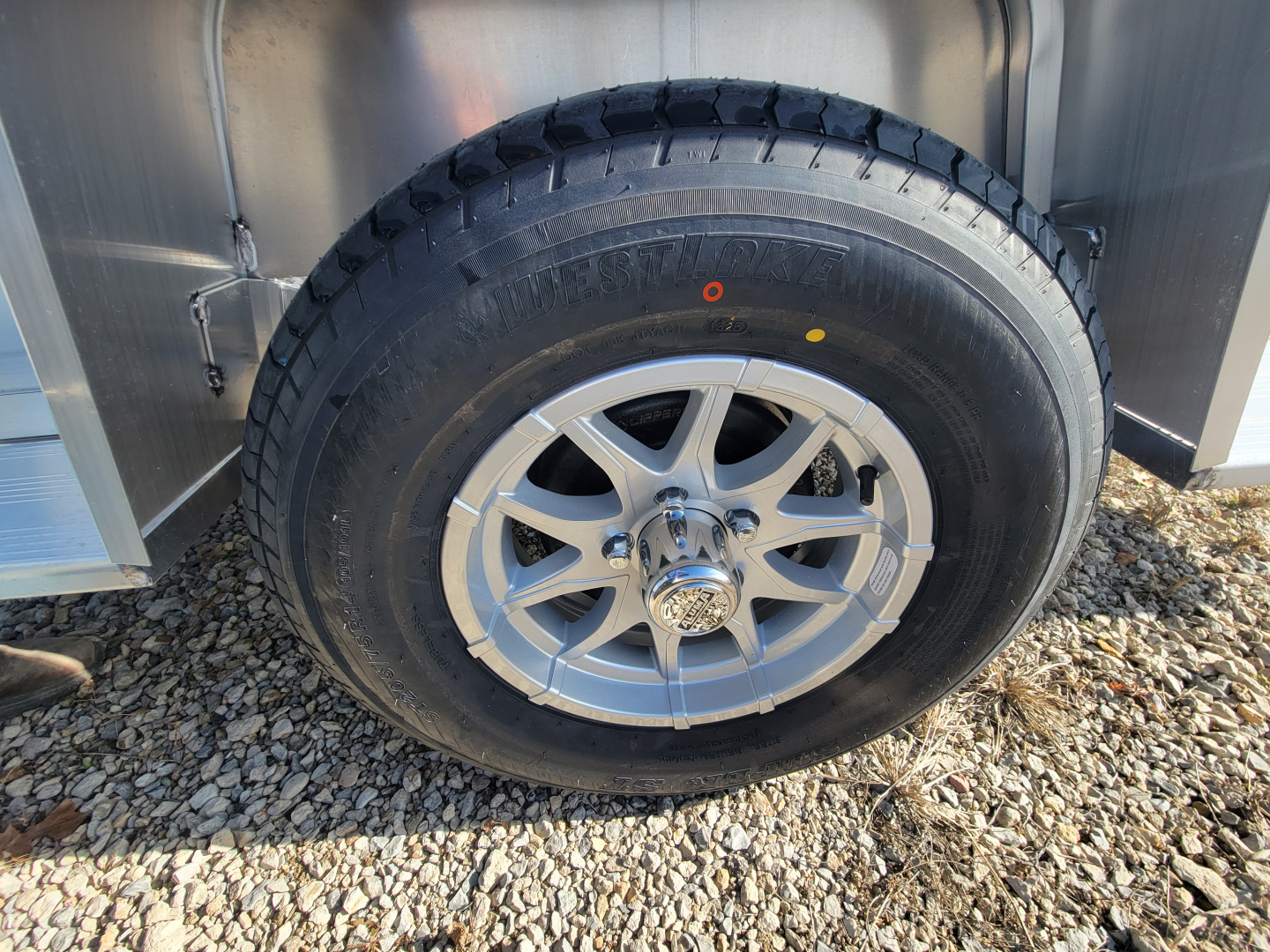 New 2027 Aluma 8015 Single Axle Electic Brake Bi-fold gate Utility Trailer