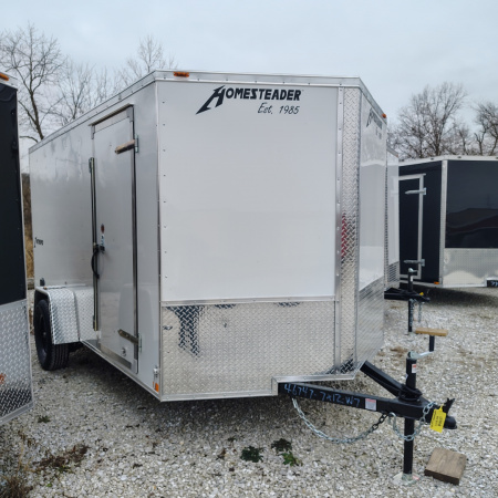 New 2026 Homesteader 7x12 SA Cargo / Enclosed Trailer, 6' interior height, .030 exterior, 35k axles, intrepid series