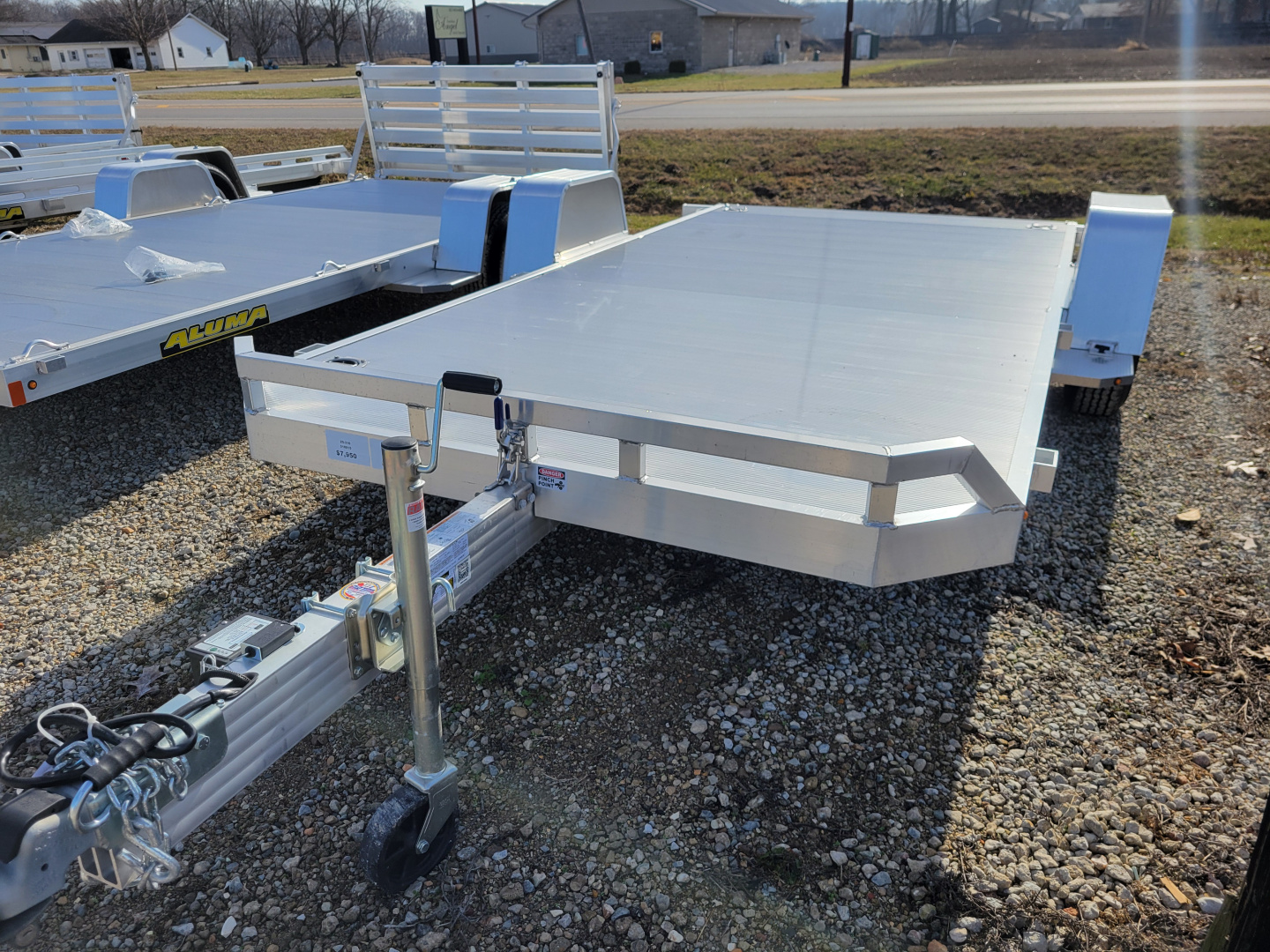 New 2027 Aluma 8214 Heavy Tilt Single Axle Electric Brakes Trailer