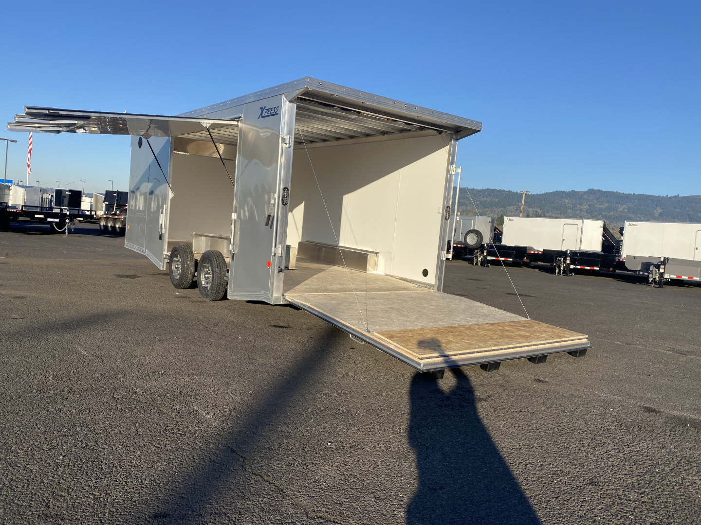 New 2026 ALCOM XPRESS 8.5X20 LOADED Race Trailer w/ Escape Door 7K GVWR