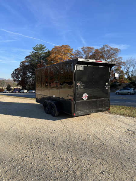 New 2026 Homesteader Trailers / 716IT Intrepid OHV / 7' Int. Ht. / ..080 Black Alum Poly Core w/ Black Out Pkg / 32" Side Door / 4 Recessed Floor D-Rings / 78" Extra Wide Rear Ramp Door