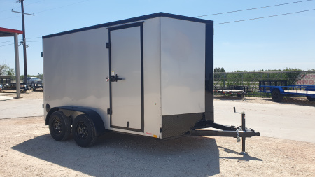 New 2026 Compass 7'x12' Enclosed Cargo Trailer - Indigo DLX