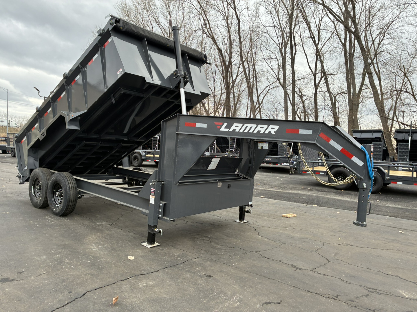 New 2026 Lamar Trailers 83"X14'DT-14K Gooseneck Bodies