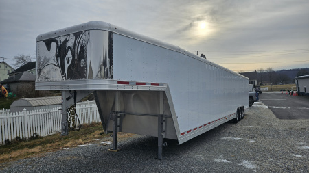 New 2026 Featherlite Trailers GOOSENECK 4941 8.5X40 TRIPLE Car / Racing Trailer