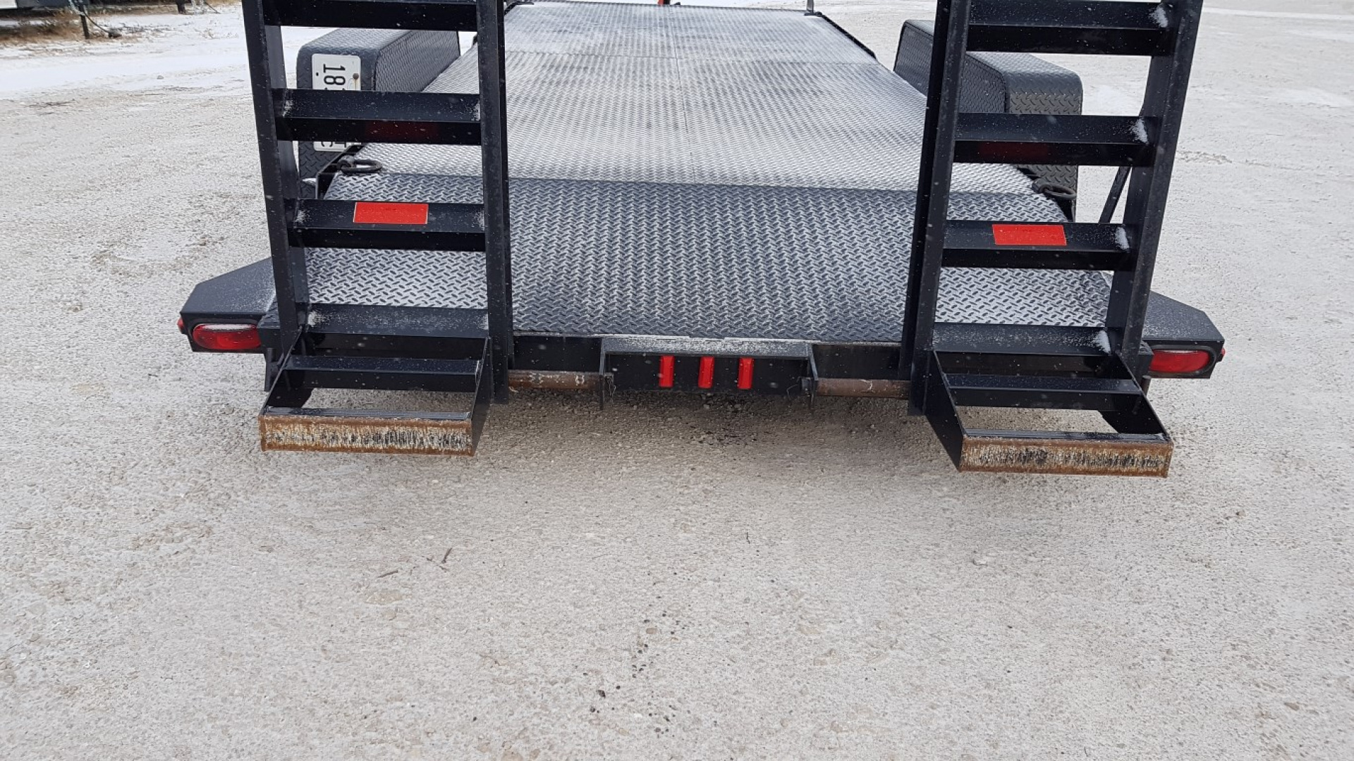 Used 2005 Interstate Manufacturing 7x18 Steel Deck I 10K Equipment Trailer