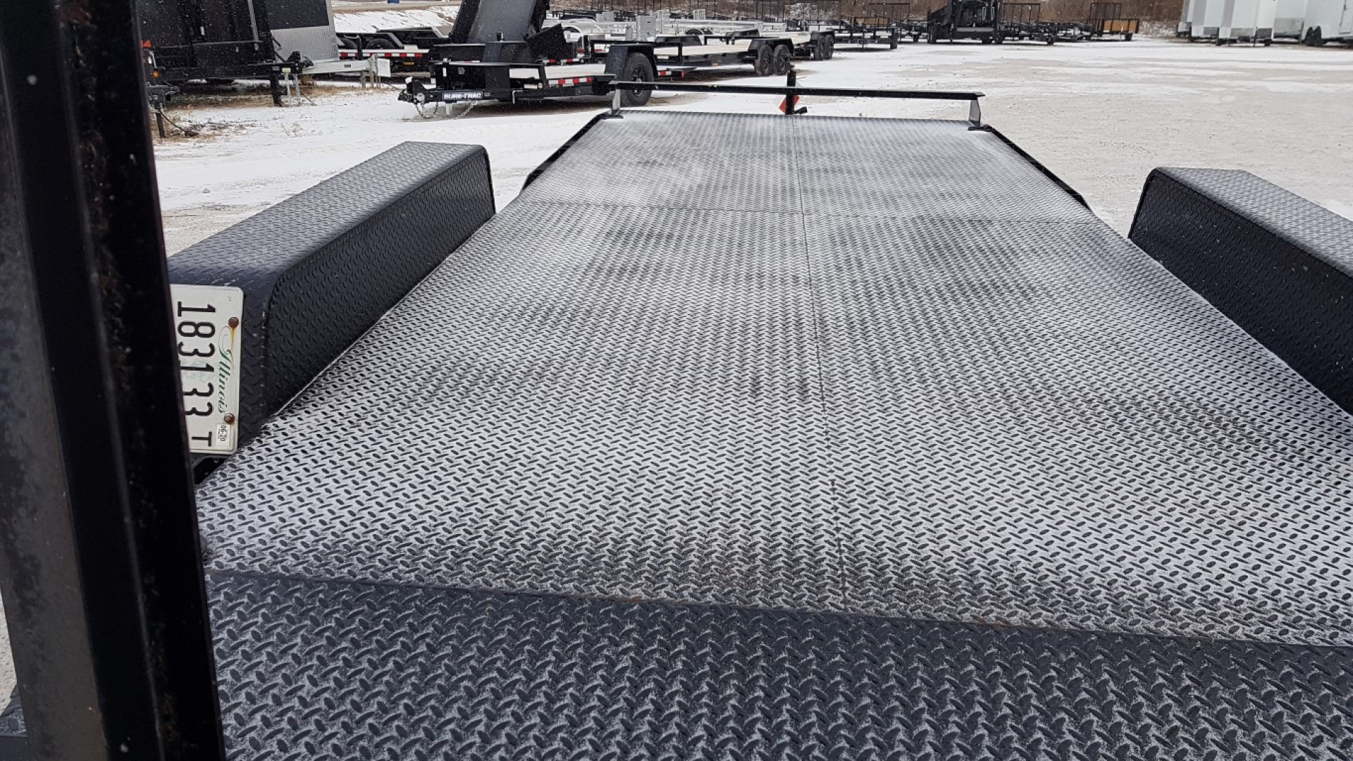 Used 2005 Interstate Manufacturing 7x18 Steel Deck I 10K Equipment Trailer