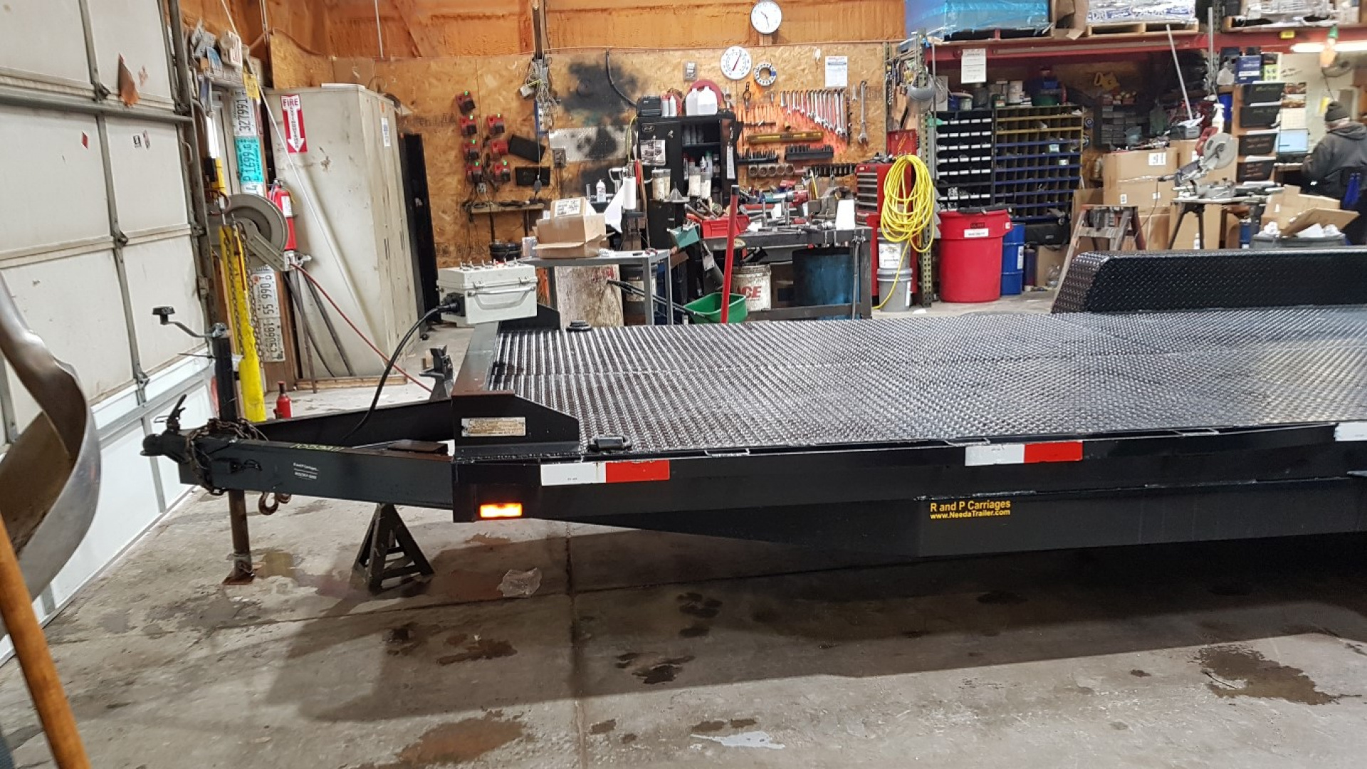 Used 2005 Interstate Manufacturing 7x18 Steel Deck I 10K Equipment Trailer