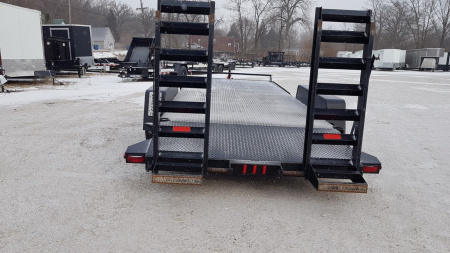 Used 2005 Interstate Manufacturing 7x18 Steel Deck I 10K Equipment Trailer