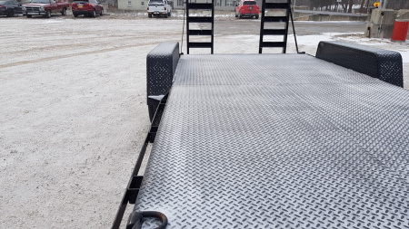 Used 2005 Interstate Manufacturing 7x18 Steel Deck I 10K Equipment Trailer