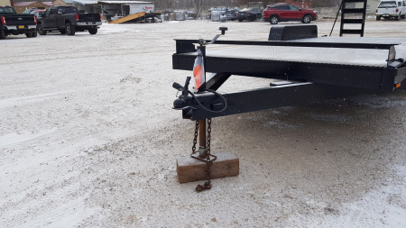 Used 2005 Interstate Manufacturing 7x18 Steel Deck I 10K Equipment Trailer