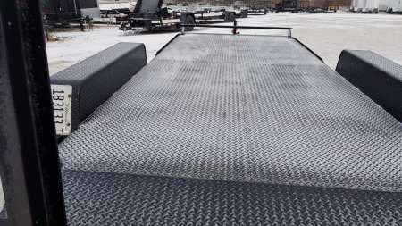 Used 2005 Interstate Manufacturing 7x18 Steel Deck I 10K Equipment Trailer