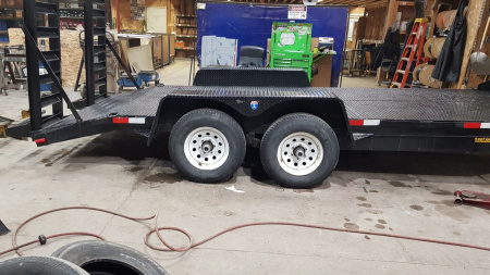 Used 2005 Interstate Manufacturing 7x18 Steel Deck I 10K Equipment Trailer