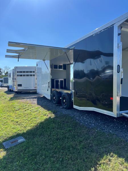 New 2025 ALCOM 8.5X24 ALL ALUMINUM STEALTH CAR HAULER Cargo / Enclosed Trailer