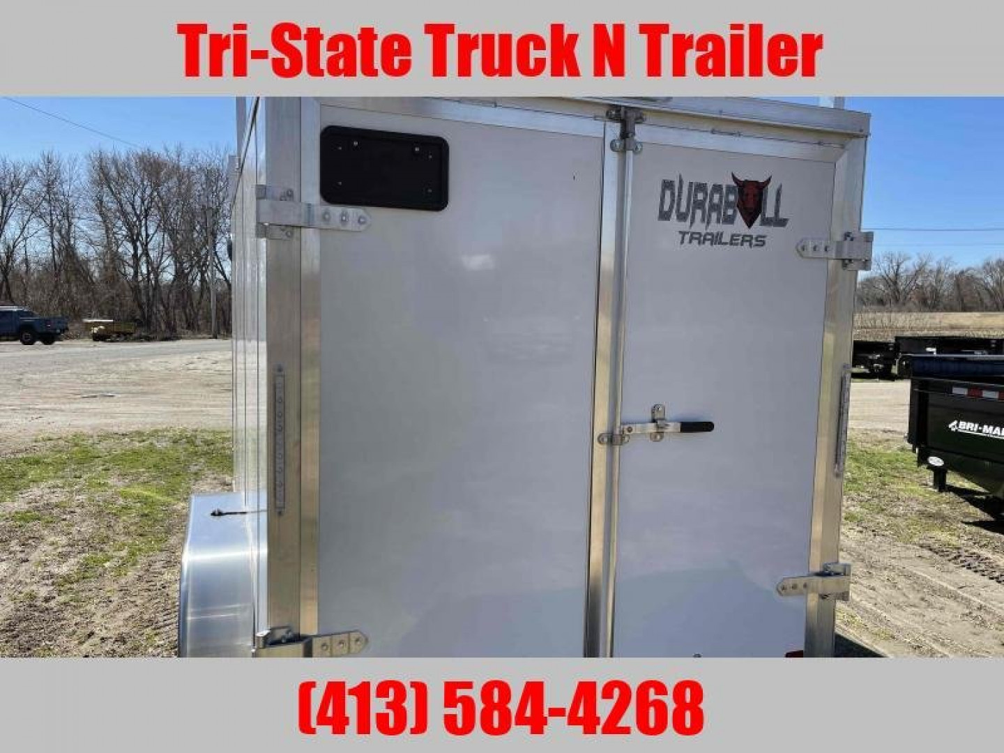 New 2026 Durabull 7x16 Enclosed Contractor Barn door & ramps