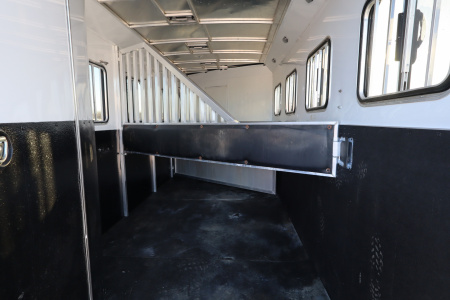 Used 2021 Bison Trailers 4 Horse LQ Slide-out Horse Trailer