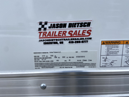 New 2026 United Trailers UJ Cargo / Enclosed Trailer 16'