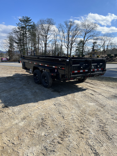 New 2026 Iron Bull Dump Trailer / DTB Series / 83" Wide x 16' Long / Telescopic Hoist / Aluminum Ramps / Tarp / 24" High Sides / 2- 8,000# Electric Brake Axles / 17.5" Tires & Wheels / Matching Spare Tire & Wheel