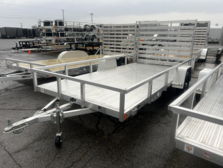 New 2026 Black Rhino LS 7X14 3K Aluminum Deck Utility Trailer