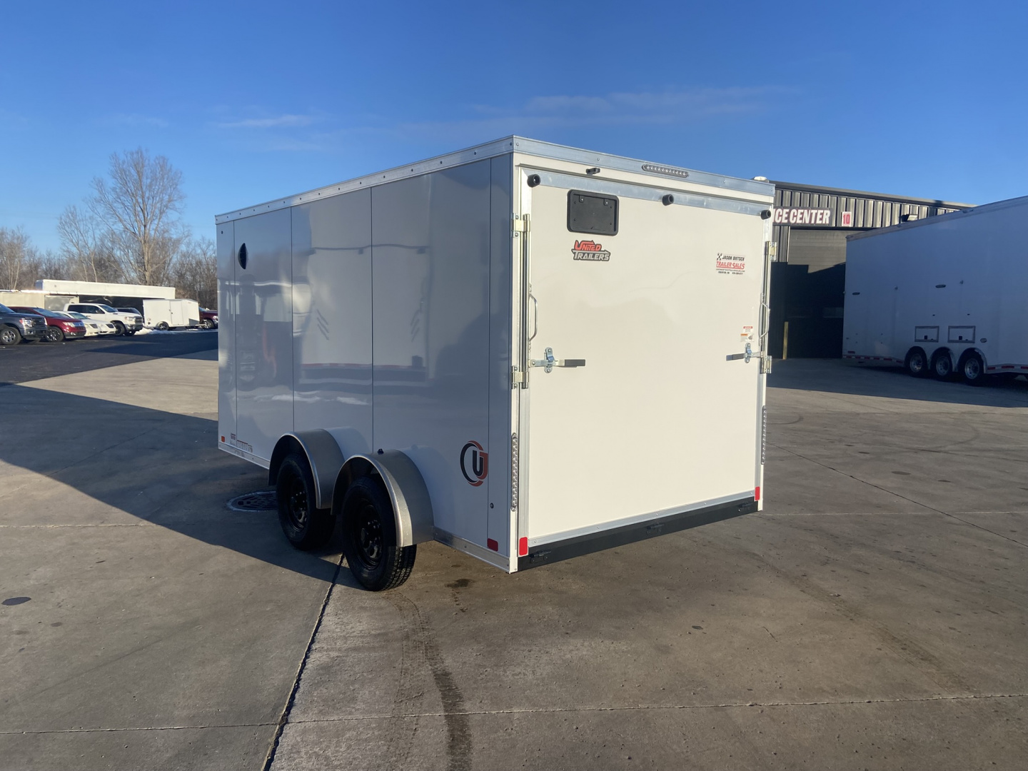 New United 14' UJ V-Nose Enclosed Cargo Trailer