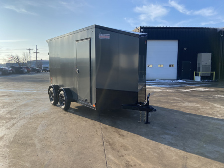 New United 12' UJ V-Nose Enclosed Cargo Trailer